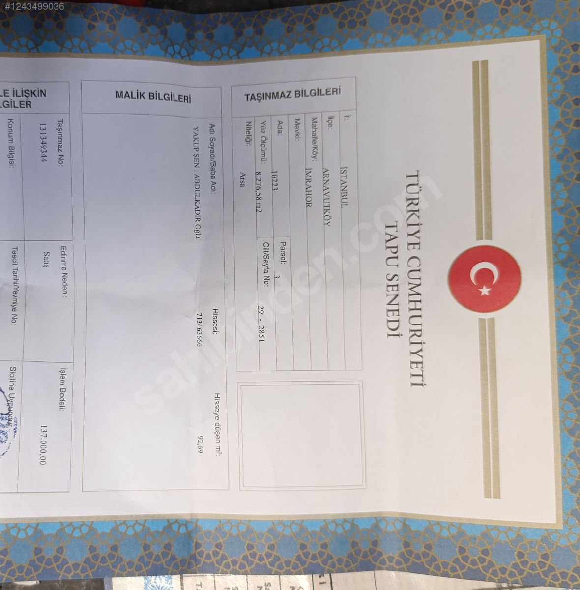 SAHİBİNDEN SATILIK ARNAVUTKÖY İMRAHOR MAHALLESİNDE İMARLI ARSA - İSTANBUL ARNAVUTKÖY fotoğraf 23